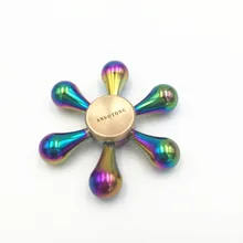 Многоцветный Металлический фиджет-Спиннер игрушка, Спиннер для аутизма и СДВГ Дети/антистресс игрушки для взрослых