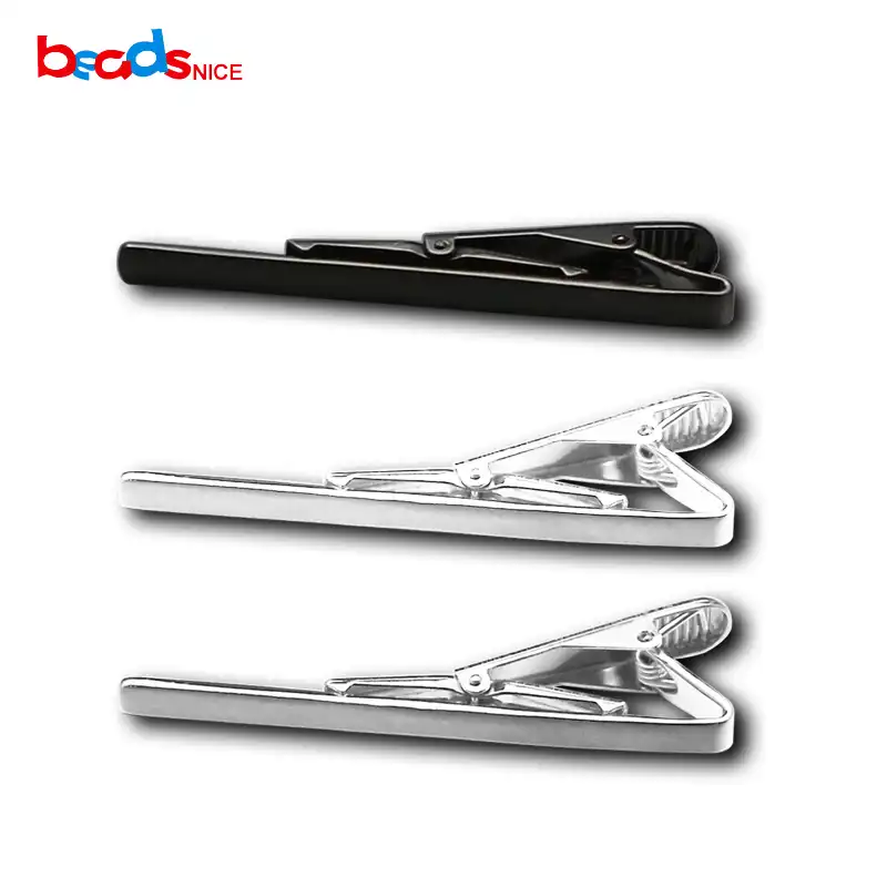 Tie Clip tie needle design silver 925 crystal stone stainless KN129