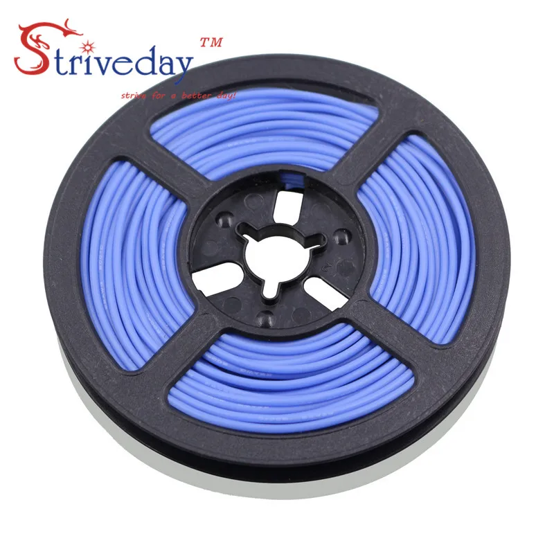 

10 meters (32.8 ft) 22AWG Flexible Rubber Silicone Wire Tinned copper line DIY PCB Electronic cable 10 colors to choose from