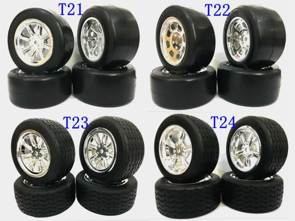 Hpi Racing 1/10 Scale RC On Road Car Rubber Tyres Tire+wheel for tamiya