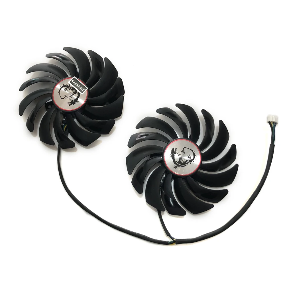 2 шт./лот gtx1080 gtx1070 gtx1060 gpu кулер поклонников видеокарты для MSI GTX 1080/1070/1060 игровая GPU