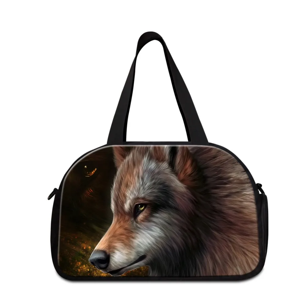 

Latest cool travel tote bags for men shoulder sporty bags for boys wolf workout duffle bag with shoe pocket large handbag travel