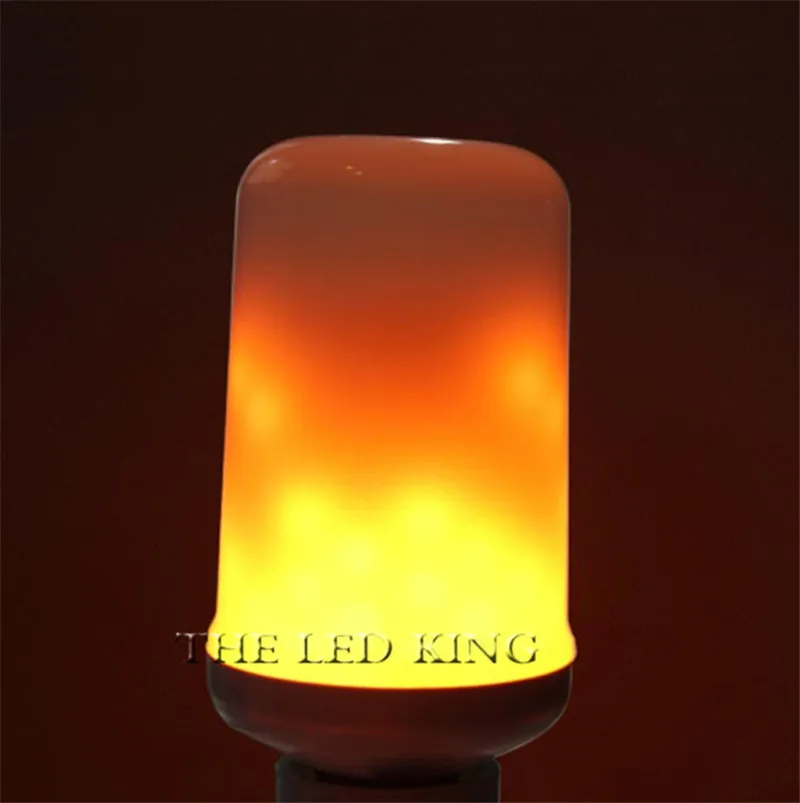 Новая светодиодная лампа SonQin E27 G4 8 30 в 2835SMD с эффектом пламени лампочки огня 9 Вт 5 15