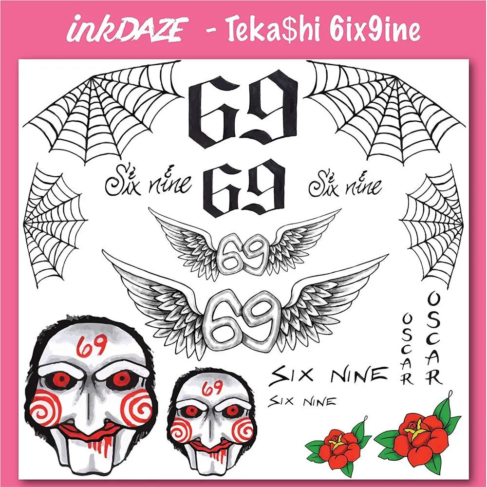 

69 Temporary tattoo Triangle Geometry Temporary Fake Tattoo Body Art Sticker Waterproof Face Tattoo Sticker for women A04