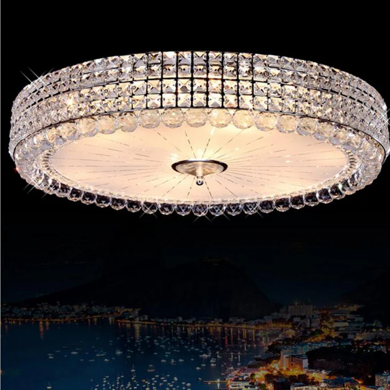 

Modern simple circular high power LED chip crystal ceiling lamp living room bedroom led lighting fixture led ceiling lamps light