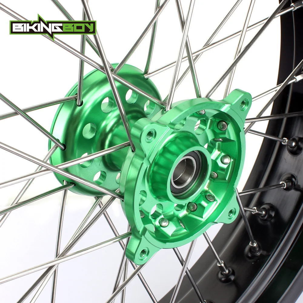 BIKINGBOY 17 &quotобод переднего колеса Supermoto ЧПУ Заготовка ступицы 36 отверстий для Kawasaki