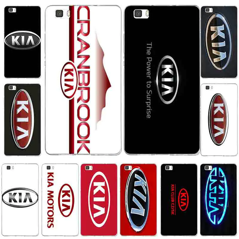 

For Huawei P8 P9 P10 P20 Mate 10 Pro Y5 Y6 II Y7 Honor 6X 7X 9 Lite Coque Soft TPU Silicon Phone Case Kia Logo Korean Car Brands