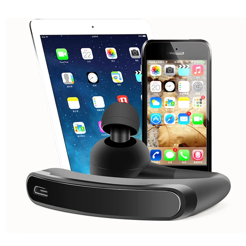 DAONO True Stereo Wireless Bluetooth Earphone Headsets Office Handsfree Bluetooth Headphones with Mic Voice Control Music Earbud