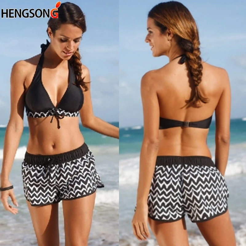 

2019 Women Sexy Beach Bathig Suit Female Biquinis Feminino Swimsuit Push Up Stripe Bikini Plus Size 5XL Swimwear Women Beachsuit