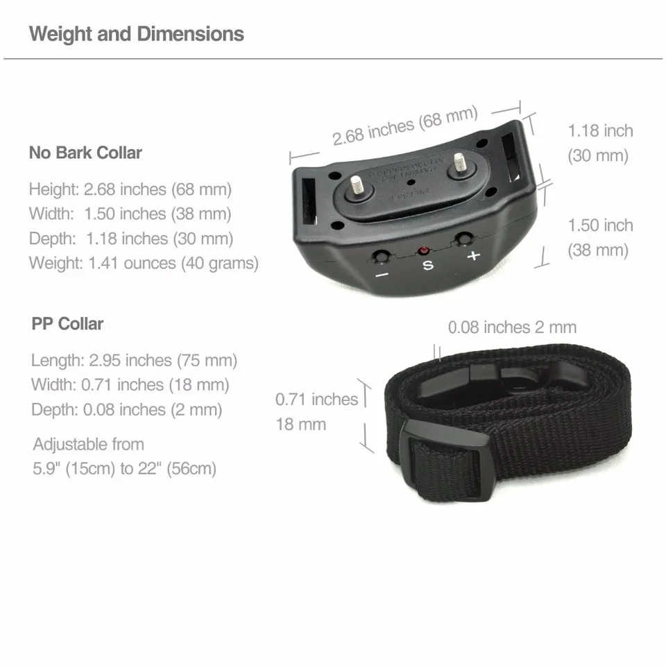 automatic bark control collar with remote