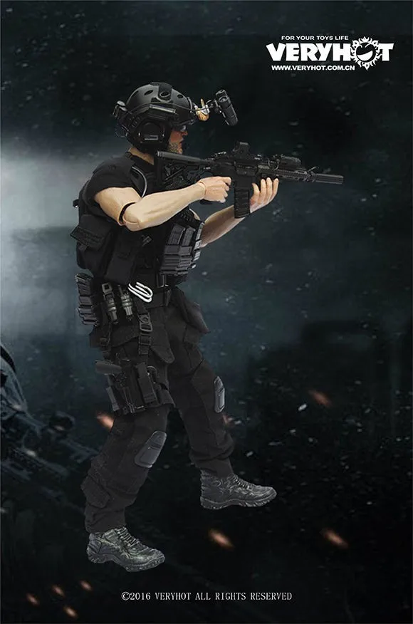 Очень популярный американский морской CQB Close Quarters Battle NIGHT Версия набор 1/6(без головы и тела