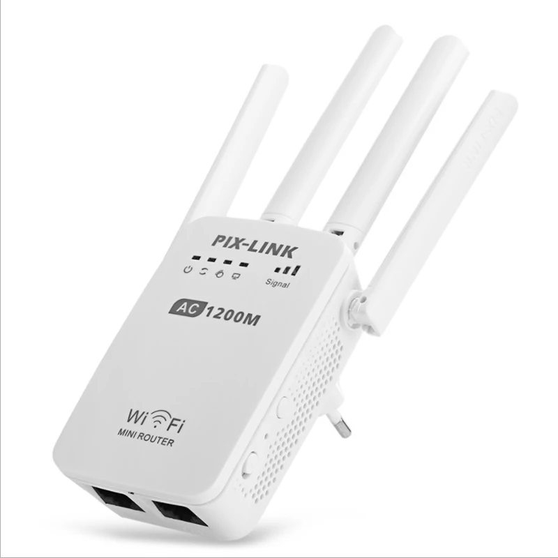 Ac 1200 Мбит/с Ac1200M 5 г Беспроводной ретранслятор Высокое скорость гигабит Wi-Fi маршрутизатор телевизионные антенны Pixlink Ac05 США Plug
