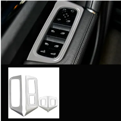 

car auto cover For PORSCHE Cayenne 2018 ABS chrome armrest regulator door window lifter switch button panel trim