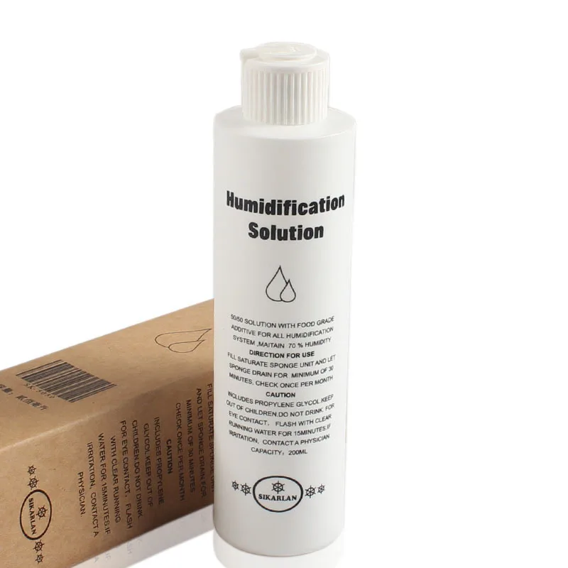50/50 humidification solution humidifier liquid 200 ml capacity cigar