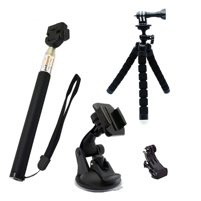 

Selfie Stick Monopod Accessories Set for Gopro hero 7 Tripods Kit Mount for Go pro 6 5 4 Session for Xiaomi Yi SJCAM SJ4000 EKEN