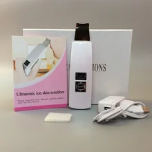 Перезаряжаемая ультразвуковая скруббер для кожи лица, пилинг для лица, очищающая машина для ухода за кожей