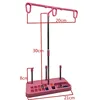 Support de fil à coudre réglable, 3 bobines de fils étui en plastique, multicolore en option, 7YJ49 ► Photo 3/6
