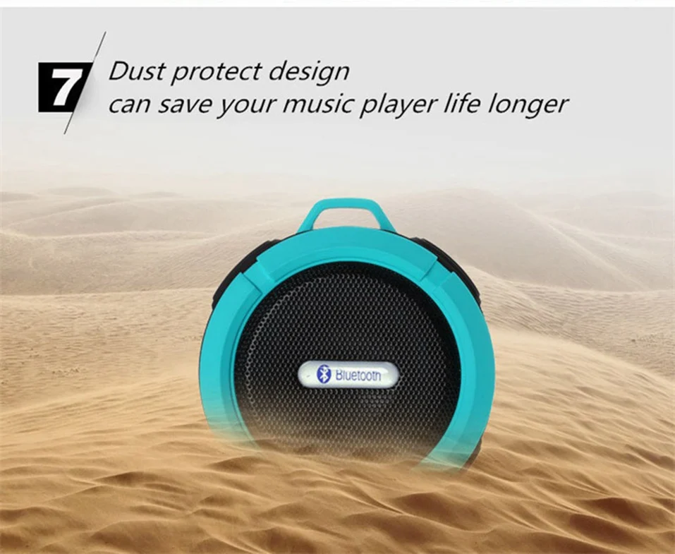 Icoque Waterproof Speaker Bluetooth Mini Wireless Subwoofer Speaker with Mic for iPhone Xiaomi Samsung Hifi Music Stereo Speaker (6)