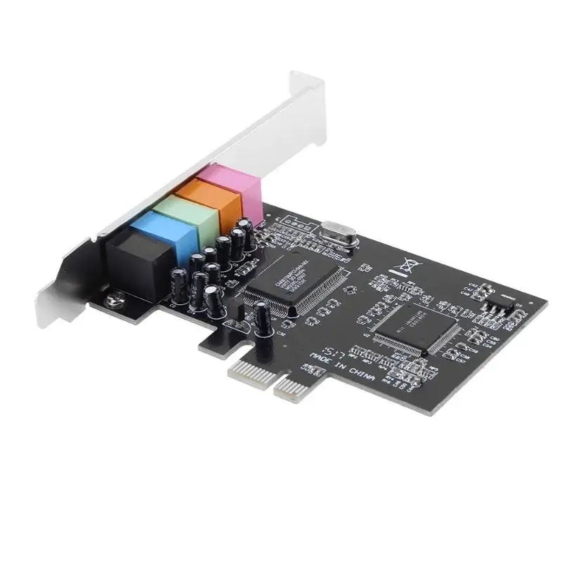 Pci Sound Card PCI Encoding 6 Channel Audio Sound Card CMI8738 PC 5.1 Stereo Computer Soundcard Pci Sound Card PCI Encoding 6 Channel Audio Sound Card CMI8738 PC 5.1 Stereo Computer Soundcard
