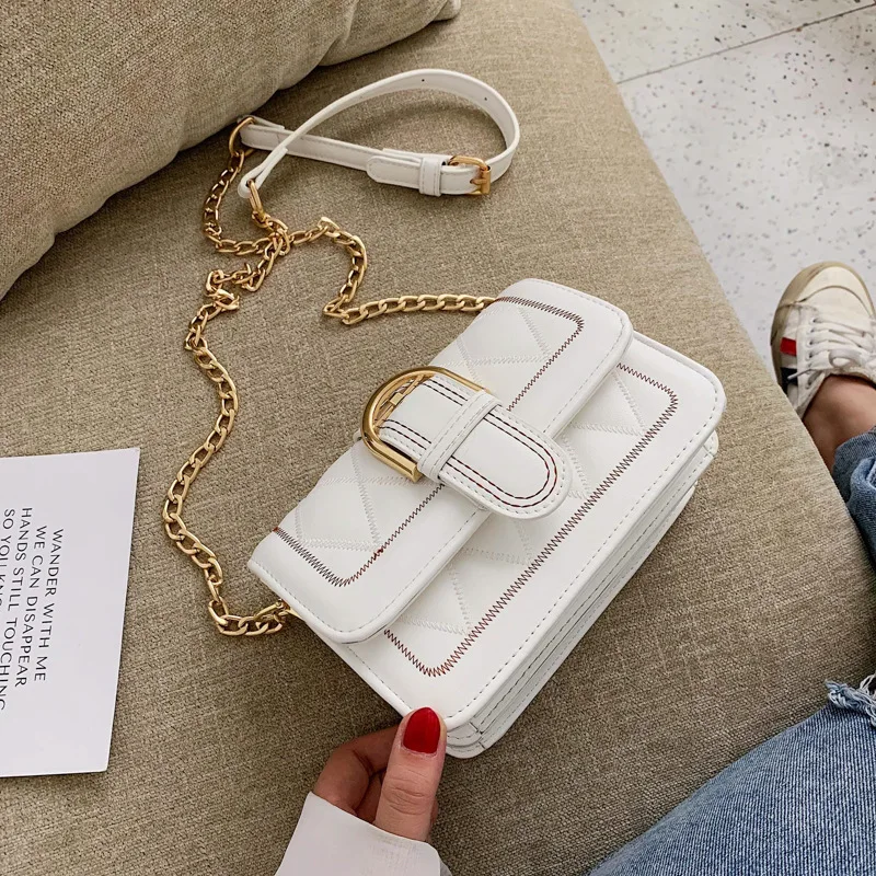 

Fashion Chain Women Small Square Bags Female 2019 New Ladies Single Shoulder Crossbody Bag All-match Chic Party Clutch and Purse