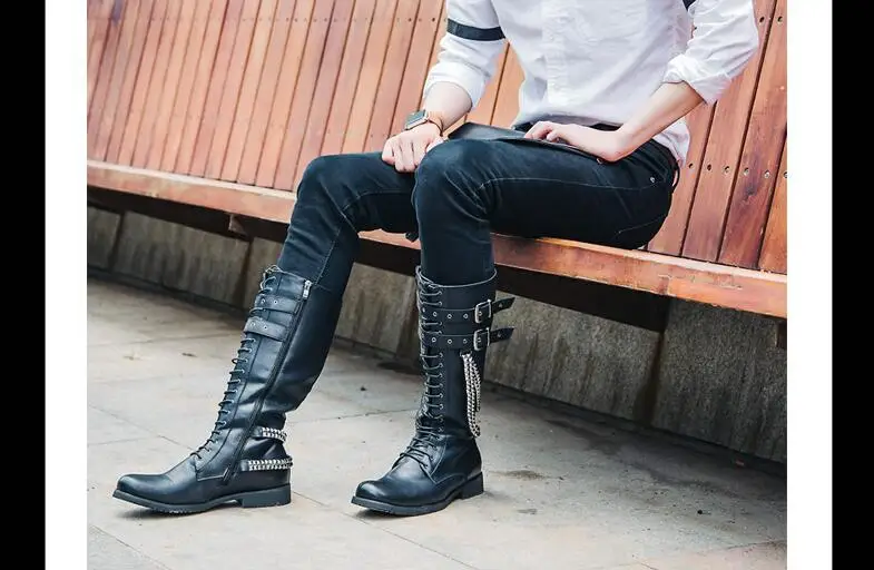 mens platform boots