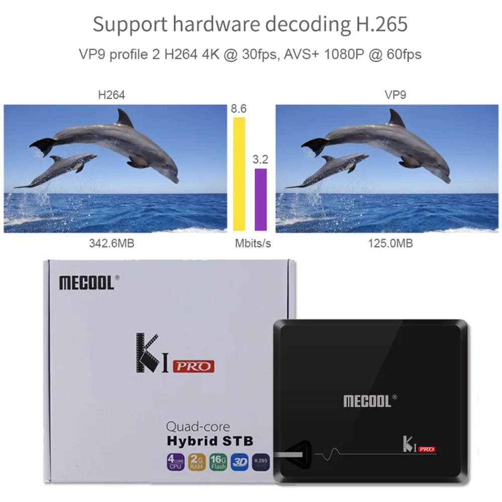 MECOOL KI 3в1 спутниковый ресивер декодер DVB S2 T2/C+ Android 7,1 ТВ приставка Smart tv 4K телеприставка 2 Гб ram 16 Гб rom Amlogic S905D
