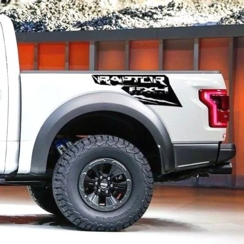 Для 1 комплект Ford Raptor F 150 грузовик бортовой кровать наклейки-надписи виниловая