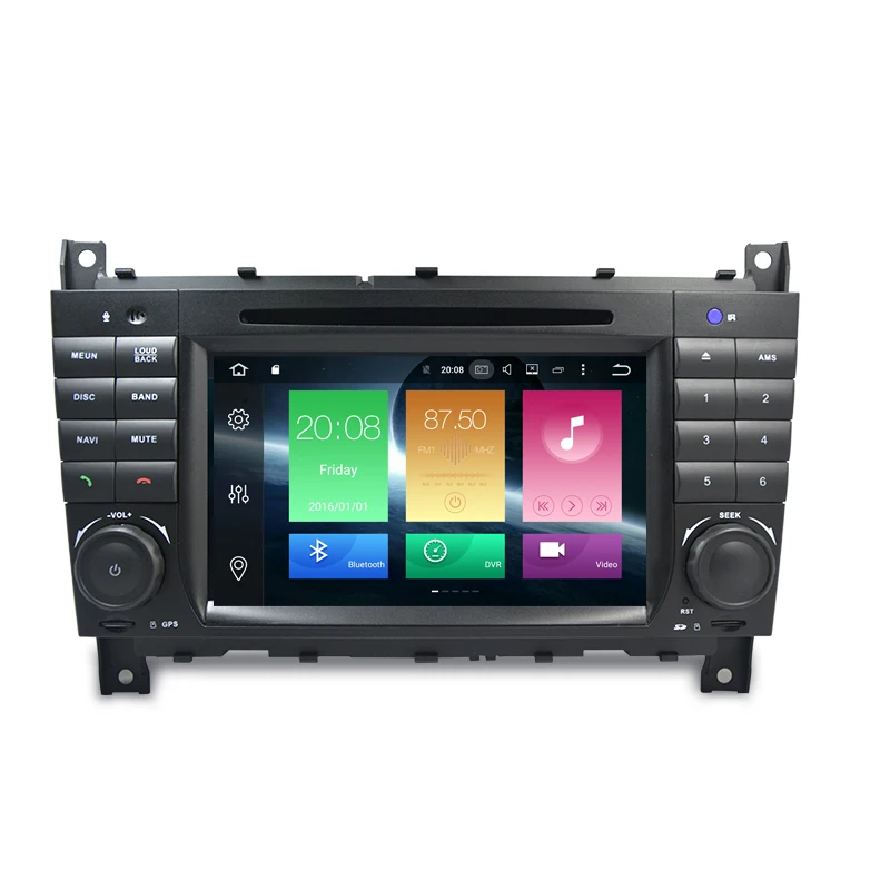 Top Car DVD GPS Player Android 8.0 Auto Stereo For Mercedes Benz W203 W209 W219 C180 C200 Octa Core 4GB RAM+32GB ROM Radio Wifi DAB+ 13