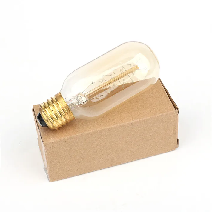 4 шт. 40 Вт T45 спираль лампа Эдисона AC110V/220 V можно использовать энергосберегающую лампу или светодиодную лампочку) воспоминание Edison Light модные хрустальные люстры свет накаливания, Эдисона лампа