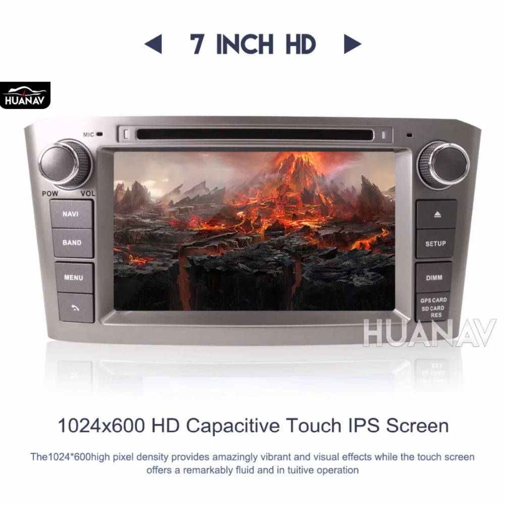 Discount Car DVD player GPS navigation for Toyota Avensis 2002-2008 T250 Android7 Android8 multimedia 2 din Radio GPS stereo head unit 1