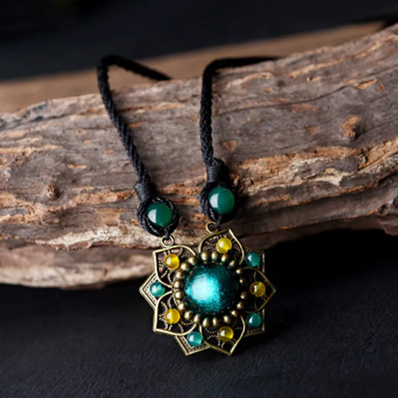 

Wuduo Chinese Homemade Handmade Ethnic Jewelry Ethnic Wear Women Long Necklace Women