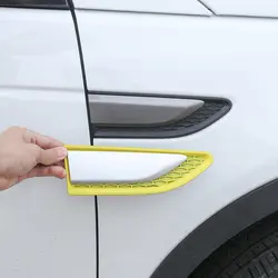 Желтый и серебристый ABS автомобиля боковой воздушный поток Vent Fender чехол накладка для Land Rover Discovery Спорт 2015 + Замена автомобильные аксессуары