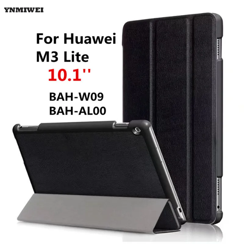 Кожаный чехол для Media Pad M3 Lite 10 флип с подставкой и магнитной застежкой Huawei Mediapad 1