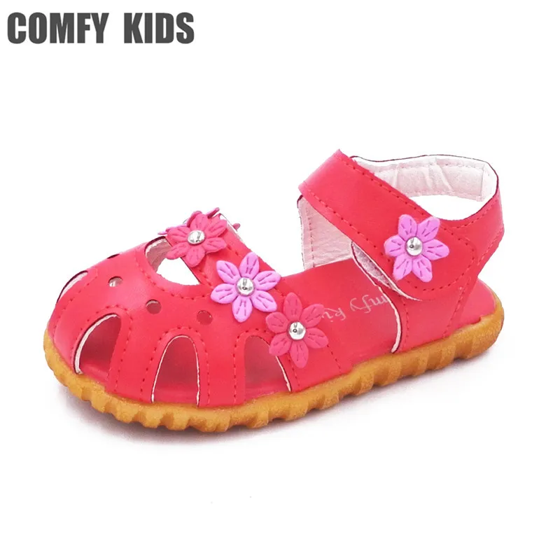 

Comfy kids summer baby sandals shoes flower soft bottom fashion infant sandals shoes for baby girls sandals 13-15CM Shoes