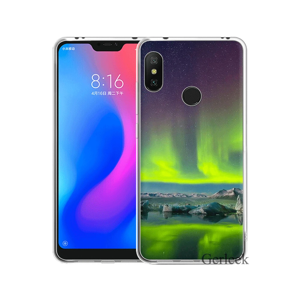 Чехол Desxz Green Iceland для Xiaomi Redmi Note 6 7 3 Pro 4 4X5 5A|Чехлы-накладки| |