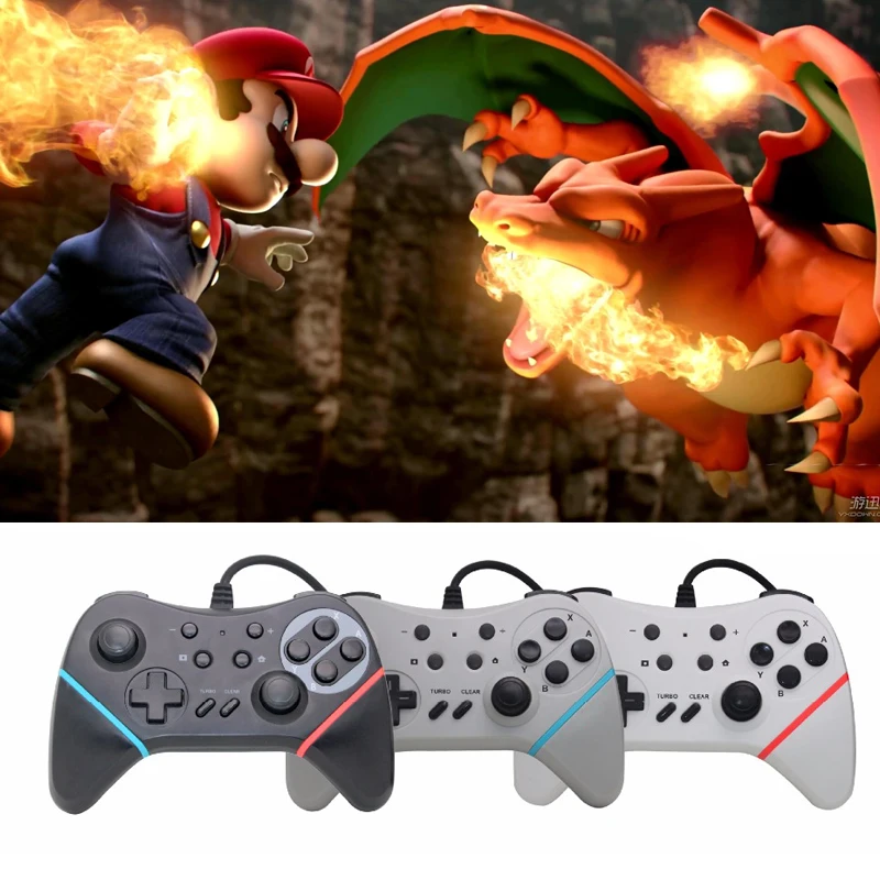 

HobbyLane Newest USB Wired Controller Gamepad For Nintend Switch NS Support Switch and PC Gaming Play With TURBO Button d20