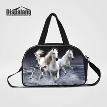 Dispalang мужские дорожные сумки Tote для переноски багажа сумка с обувью для хранения животных Лошадь Duffel сумки большие выходные Сумки на ночь