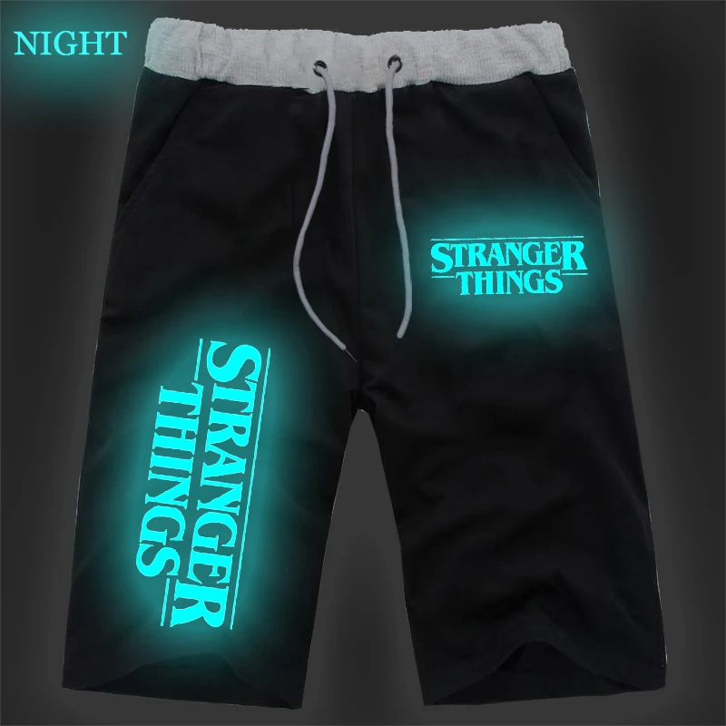 

2019 New Summer Fashion Sports Sweat Breathable Pants Stranger Things Luminous Cotton Pants Jogger Jogging Short Pants Sweatpant