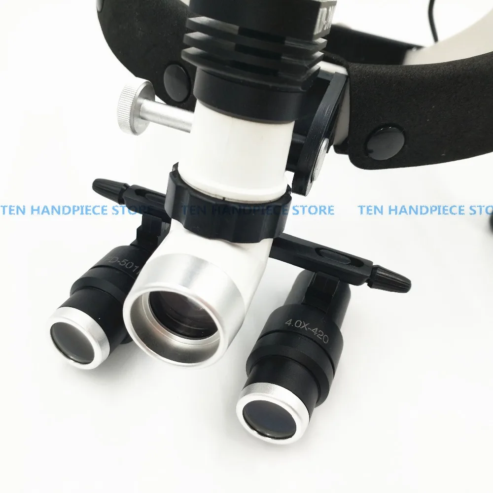 US $446.50 2018 Good Quality 5W LED Surgical Head Light Dental Lamp AllInOnes Headlight With Loupes 40X 50X 60X 65X