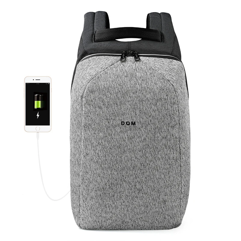 

DQM Cut resistant mochila USB 15.6 Laptop Backpacks Travel Anti Theft bag waterproof rucksack for man