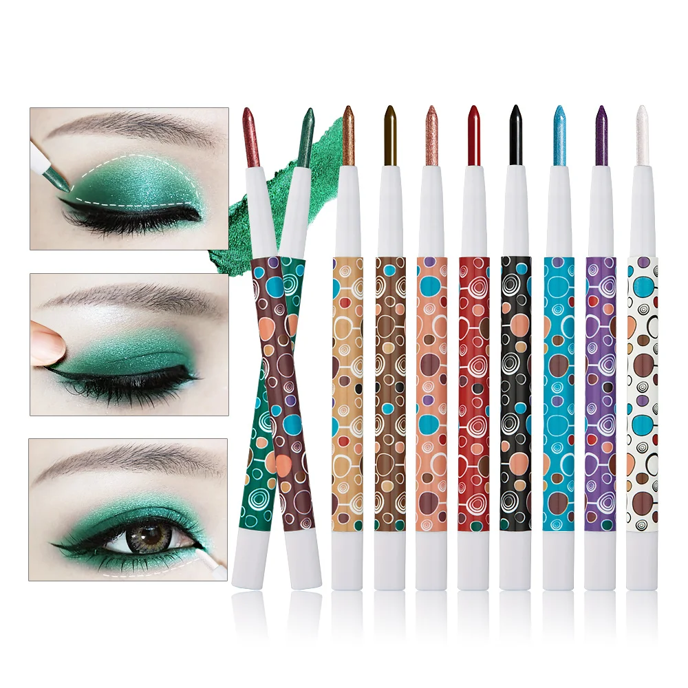 12pcs/ set Eye shadow Waterproof Long lasting Glitter Eyeshadow Pencil