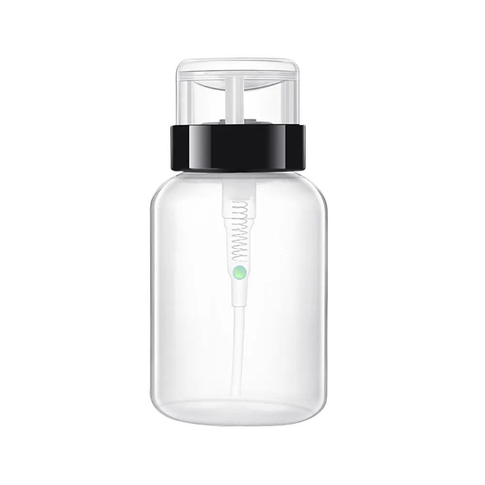 200ML Portable Travel Press-type Empty Bottle Plastic Bottle Cosmetic Empty Bottle Container Nail Polish Remover Pump Dispenser