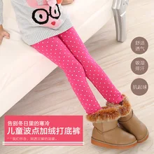 Новые детские штаны Осенне–зимние плотные бархатные Легинсы для девочек Плотные детские штаны с оборками из чистого хлопка