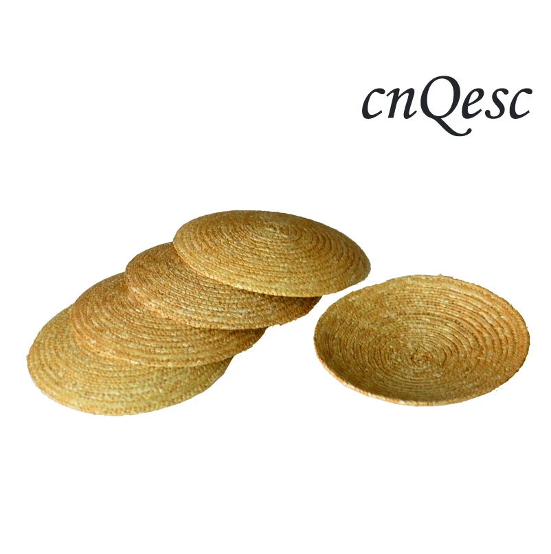 

High quality.Natural 11cm wheat straw braid Small Saucer Round Fascinator Base for hair accessory,wedding hat,Kentucky derby