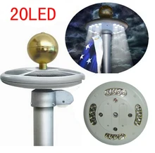 high bright LED solar light for flagpole Top Mount For yard Camping Garden decor outdoor lighting solar lamp flagpole lights