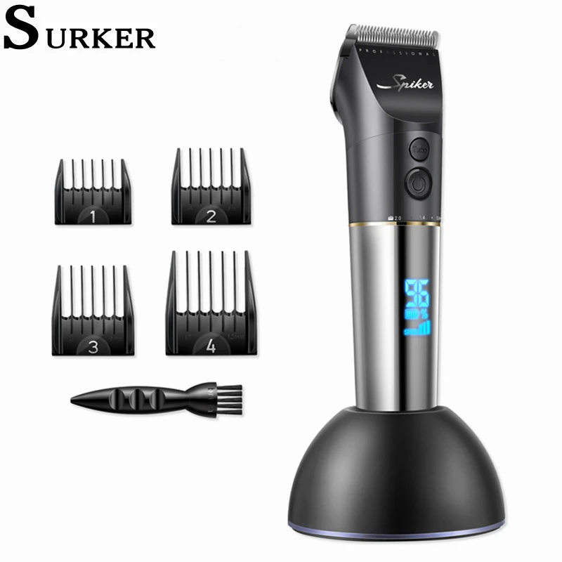 

Surker Electric Hair Clippers USB Rechargeable Hair Trimmer Adjustable Hair Cutting Machine for Men tendeuse a cheveux