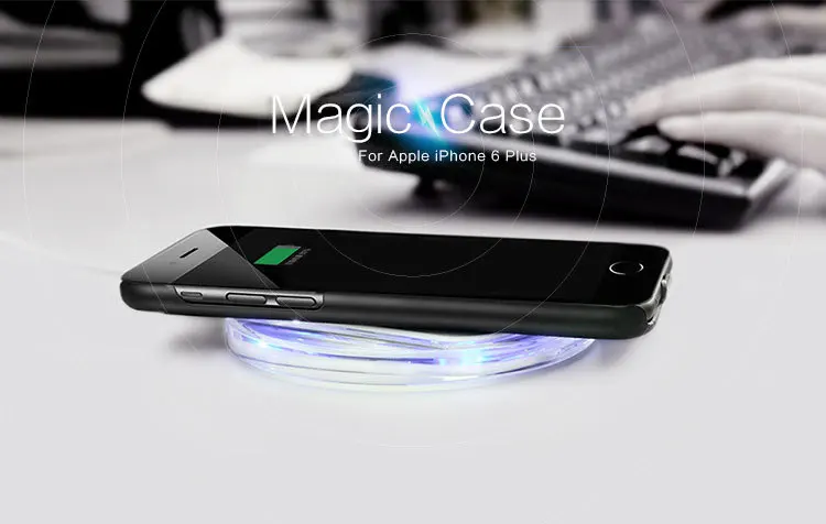 bilder für Ursprünglicher Nillkin Magie Qi Standard-Wireless Charging-Receiver Rückseitige Abdeckung Fall für Apple iPhone 6 plus (5,5 ") durch Im Einzelhandel Paket bilder für Ursprünglicher Nillkin Magie Qi Standard-Wireless Charging-Receiver Rückseitige Abdeckung Fall für Apple iPhone 6 plus (5,5 ") durch Im Einzelhandel Paket