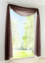 New Sheer Voile Window Scarf Curtains Fashion European curtain valance 1PCS