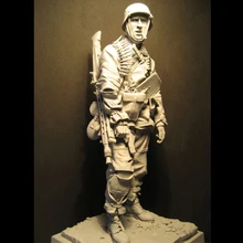 1/16 Kampgruppe Hanson 1944 полимерная фигура ранг и файл солдат GK Военная война тема Второй мировой войны без покрытия без цвета