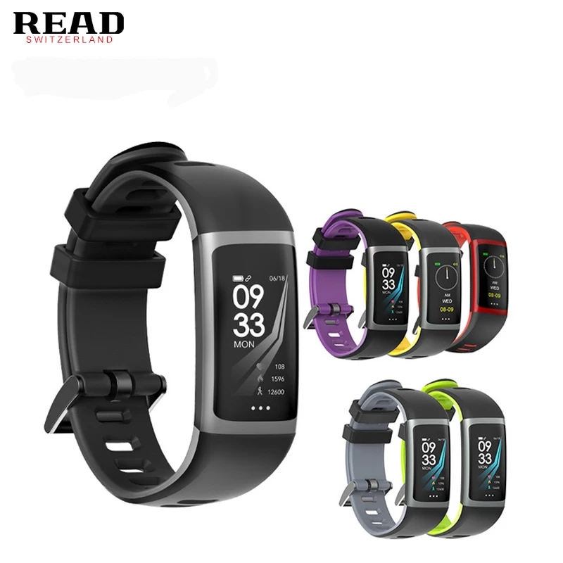 

READ Smart Fitness Bracelet Color Screen IP67 Waterproof Heart Rate Blood Pressure Oxygen Multi Sport Mode Band For Men Wom